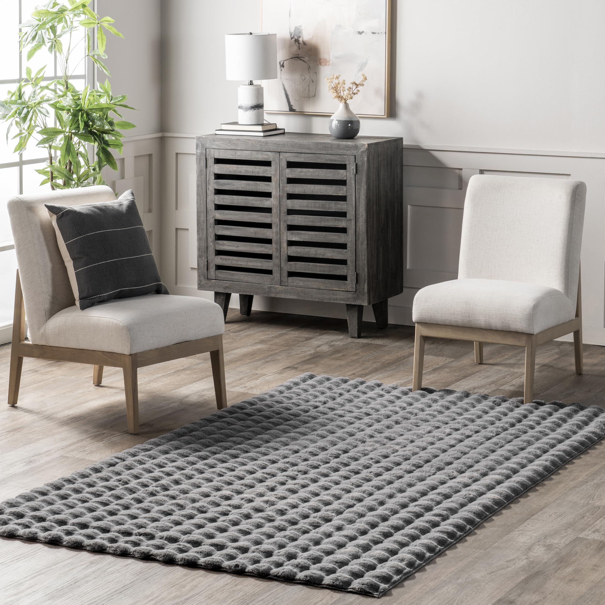 Amazon.com: nuLOOM 3'9' x 6' Cozy Plush Area Rug, Machine Washable